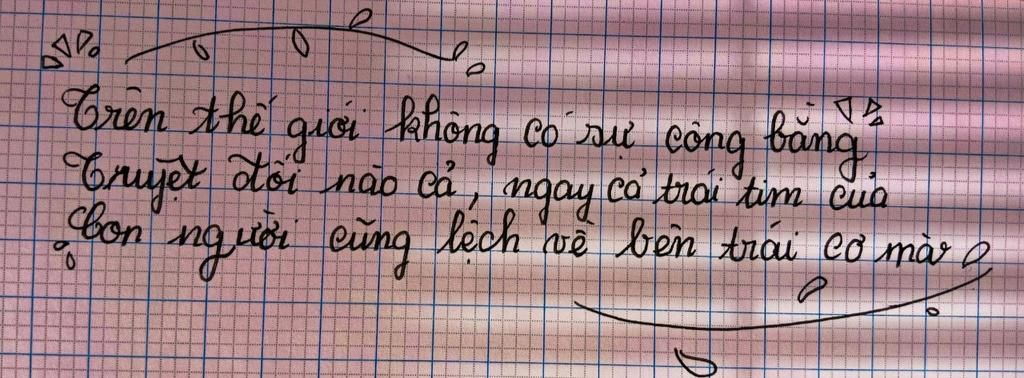 hand : trên thế giới không có sự công bằng tuyệt đối nào cả , ngay cả ...