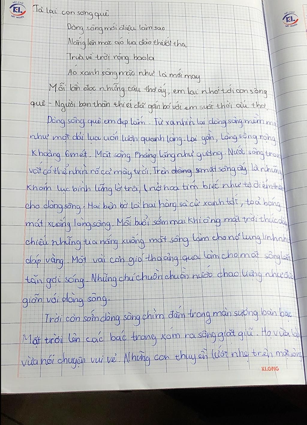 Mng viết cho tớ một bài văn tả cảnh đẹp quê hương thật hay nhó. Mình ...