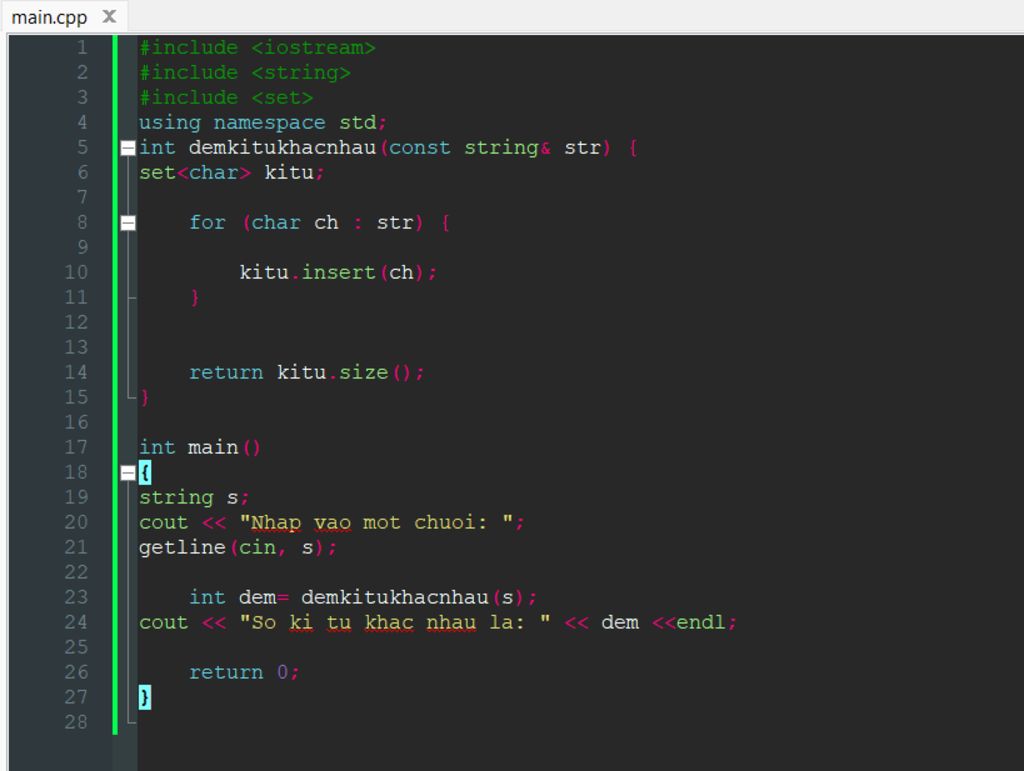 đếm xâu viết thường có bao nhiêu kí tự khác nhau c++ câu hỏi 7493538 ...