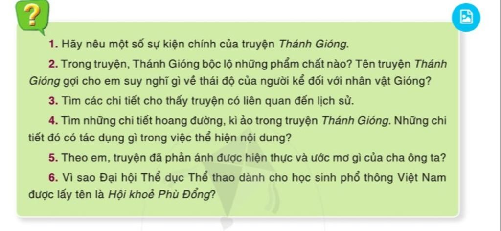 Trong truyện Thánh Gióng, giặc nào sang xâm lược nước ta?