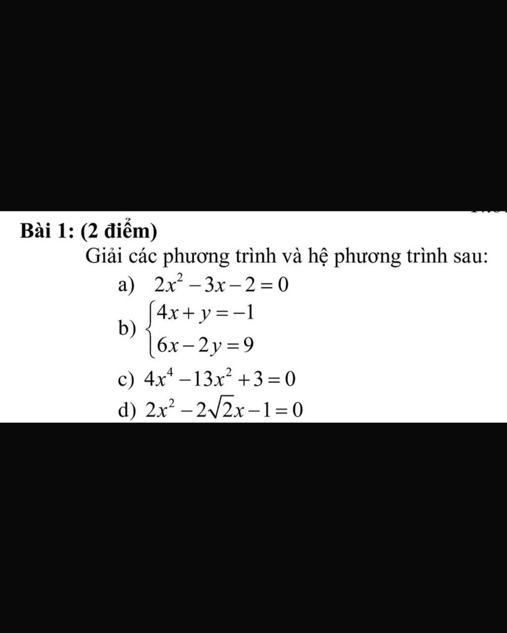 B i 1 2 i m Gi i C c Ph ng Tr nh V H Ph ng Tr nh Sau A 2x 3x b-i-1-2-i-m-gi-i-c-c-ph-ng-tr-nh-v-h-ph-ng-tr-nh-sau-a-2x-3x