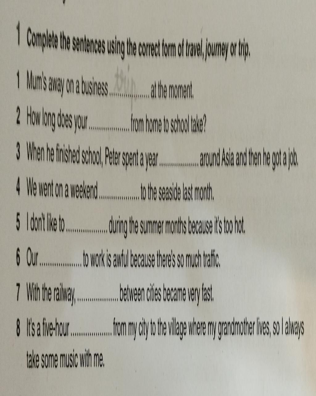 Sentences With Rip 1 Complete the sentences using the corect form of reve, porney or rip 1 ...