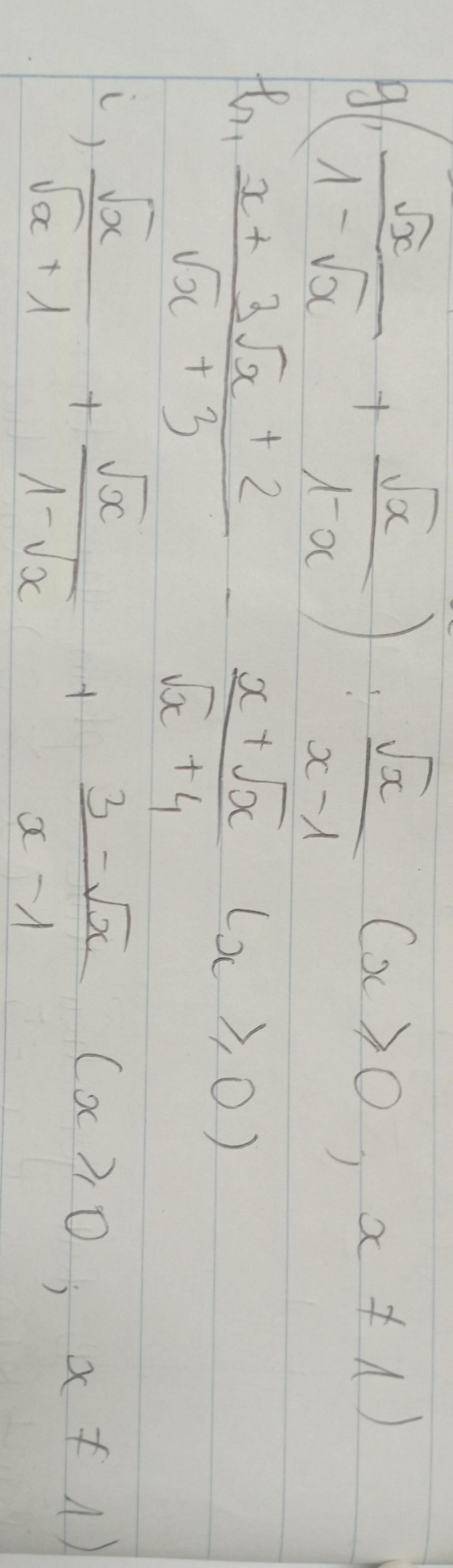 19/ 5 1-√o √xx Ла th₁ x + 3√√x + 2 √x + 3 لقدرة батл + + √oc 1-√√x √a ...