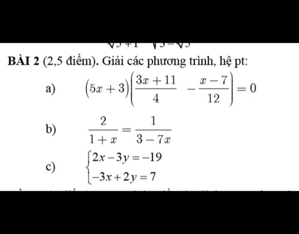 B I 2 2 5 i m Gi i C c Ph ng Tr nh H Pt 3x 11 A 5x 52 3 4 X b-i-2-2-5-i-m-gi-i-c-c-ph-ng-tr-nh-h-pt-3x-11-a-5x-52-3-4-x