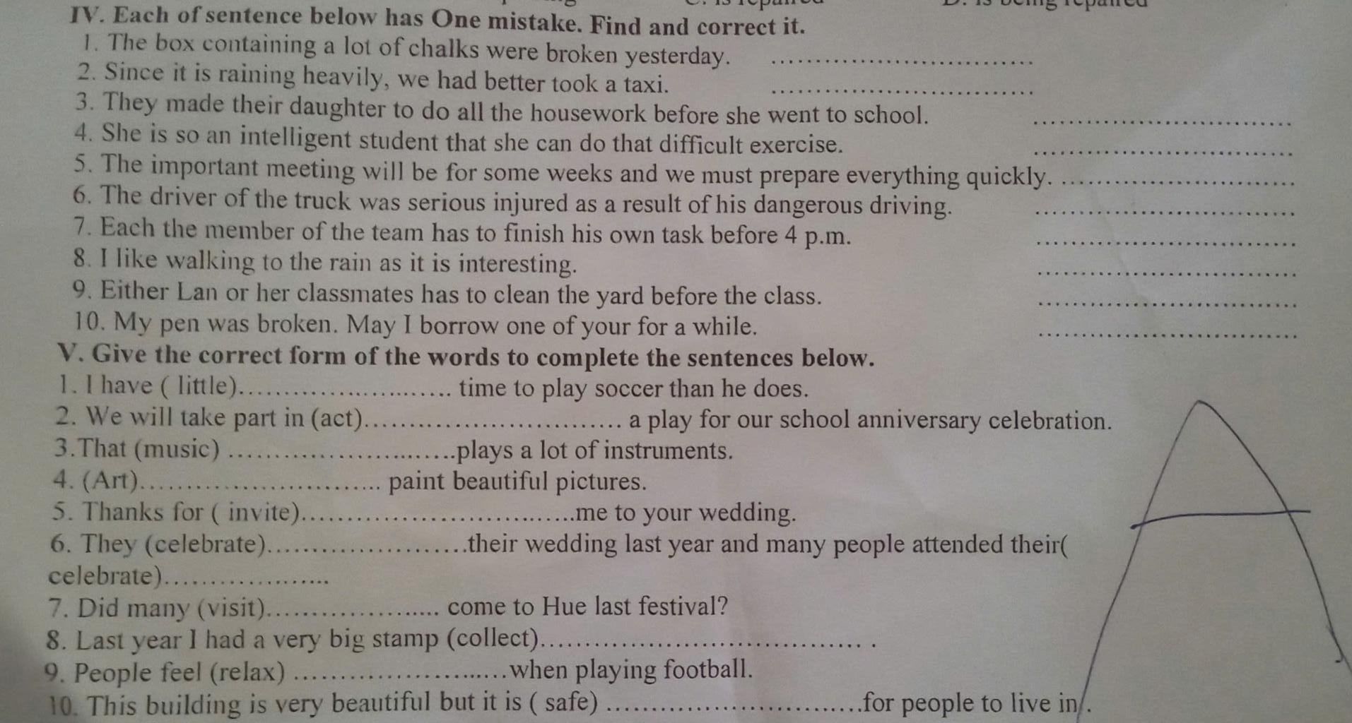 iv-each-of-sentence-below-has-one-mistake-find-and-correct-it-1-the